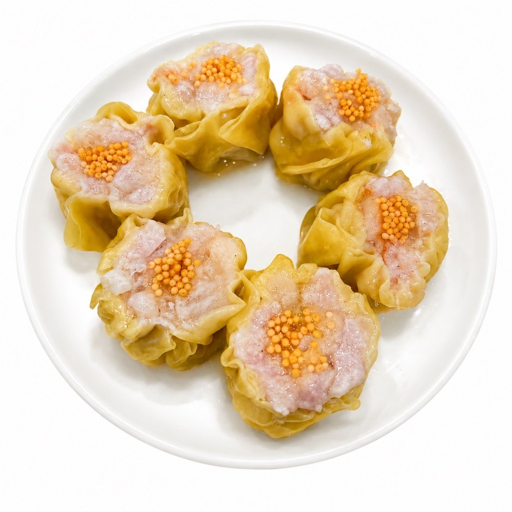 烧卖 — Prawn & Crab Roe Siu Mai
